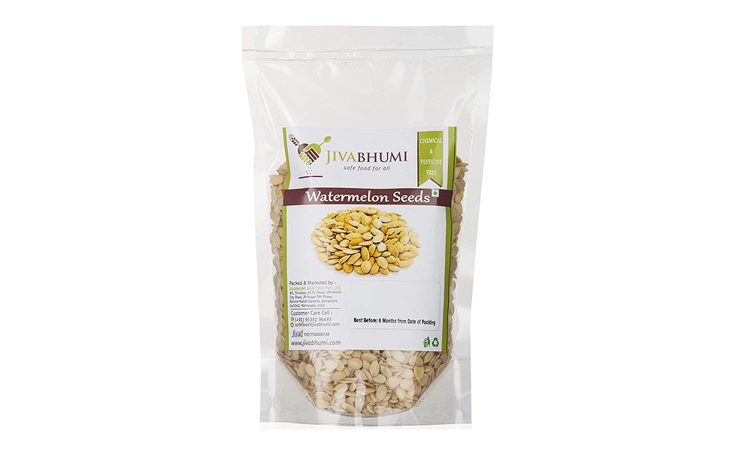 JivaBhumi Watermelon Seeds    Pack  500 grams